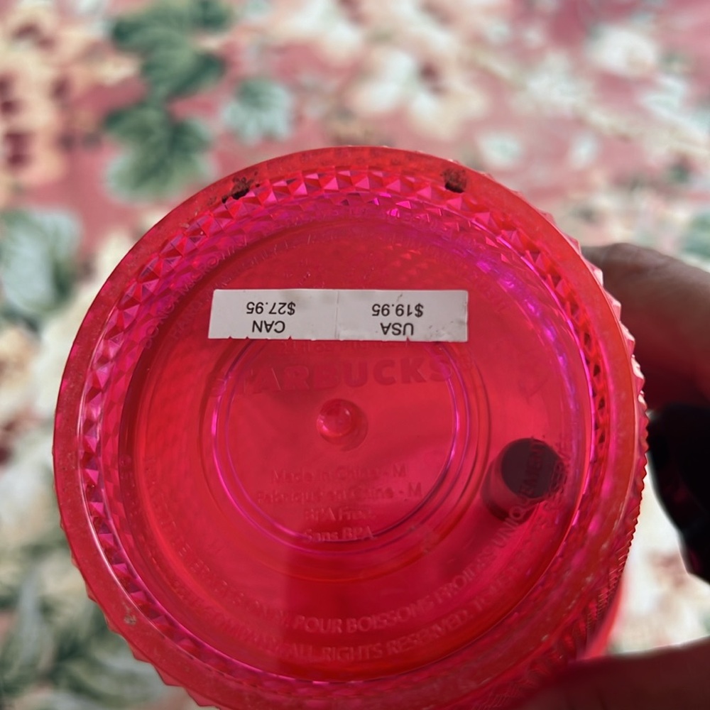 Starbucks | Holiday 2019 Neon Pink Studded Tumbler Cold Cup - Picture 6 of 8